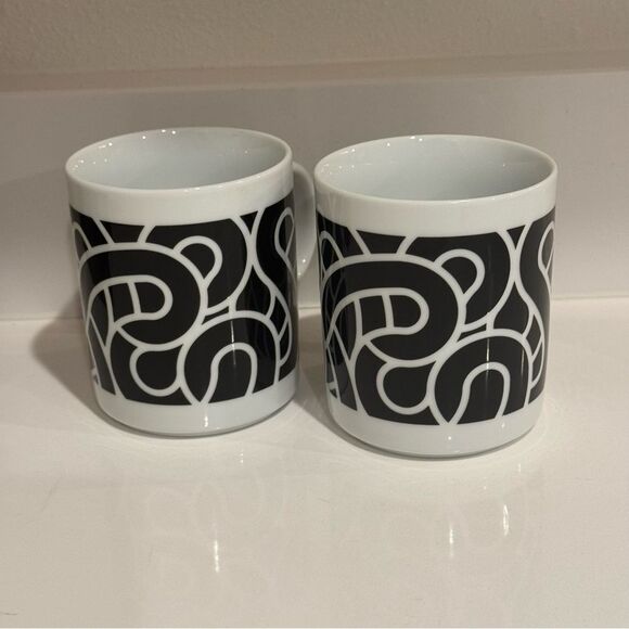IKEA SÖTRÖNN Black and White Mug Set of 2 - Picture 1 of 5